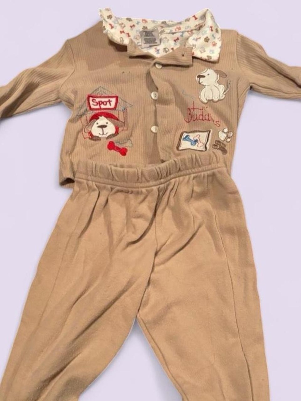 Vintage Fisher-Price Baby Puppy Outfit Set 6–9 Months